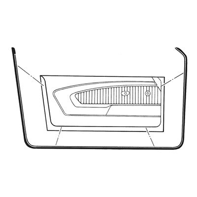 Goodmark Industries DOOR WEATHERSTRIPS - GMK302242569P | GarageAndFab.com