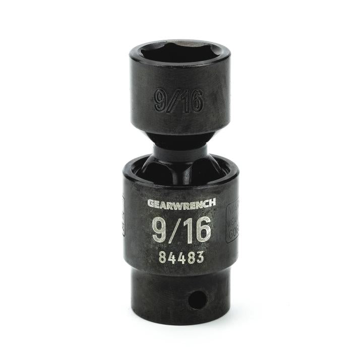 GearWrench Socket Pinless Univ Impact 3/8 DR 6PT 9/16" - GWR-84483 | GarageAndFab.com