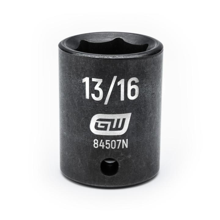 GearWrench 1/2"Drive 13/16" Standard Impact Socket - GWR-84507N | GarageAndFab.com