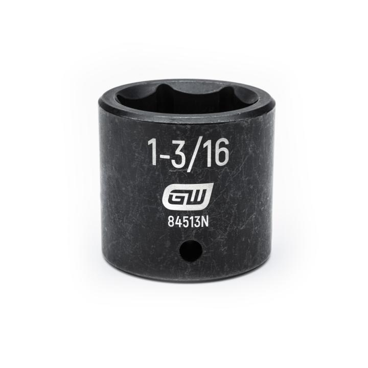 GearWrench 1/2"Drive 1-3/16" Standard Impact Socket - GWR-84513N | GarageAndFab.com