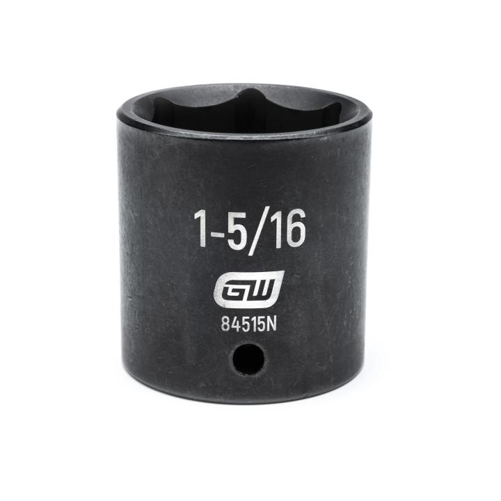 GearWrench 1/2"Drive 1-5/16" Standard Impact Socket - GWR-84515N | GarageAndFab.com
