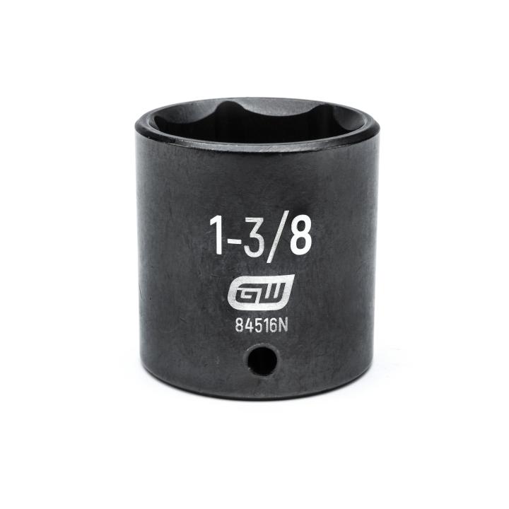 GearWrench 1/2"Drive 1-3/8" Standard Impact Socket - GWR-84516N | GarageAndFab.com
