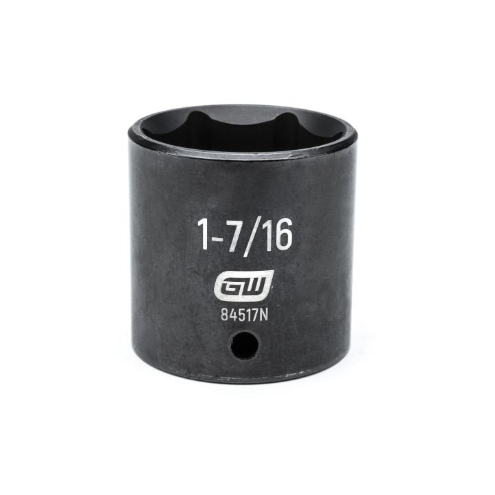 GearWrench 1/2"Drive 1-7/16" Standard Impact Socket - GWR-84517N | GarageAndFab.com