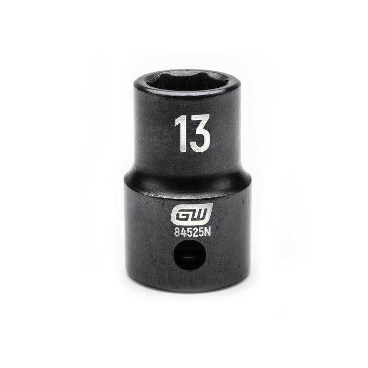 GearWrench 1/2"Drive 13MM Standard Impact Socket - GWR-84525N | GarageAndFab.com