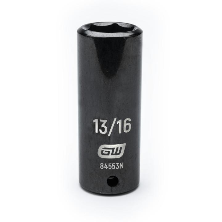 GearWrench 1/2"Drive 13/16" Deep Impact Socket - GWR-84553N | GarageAndFab.com