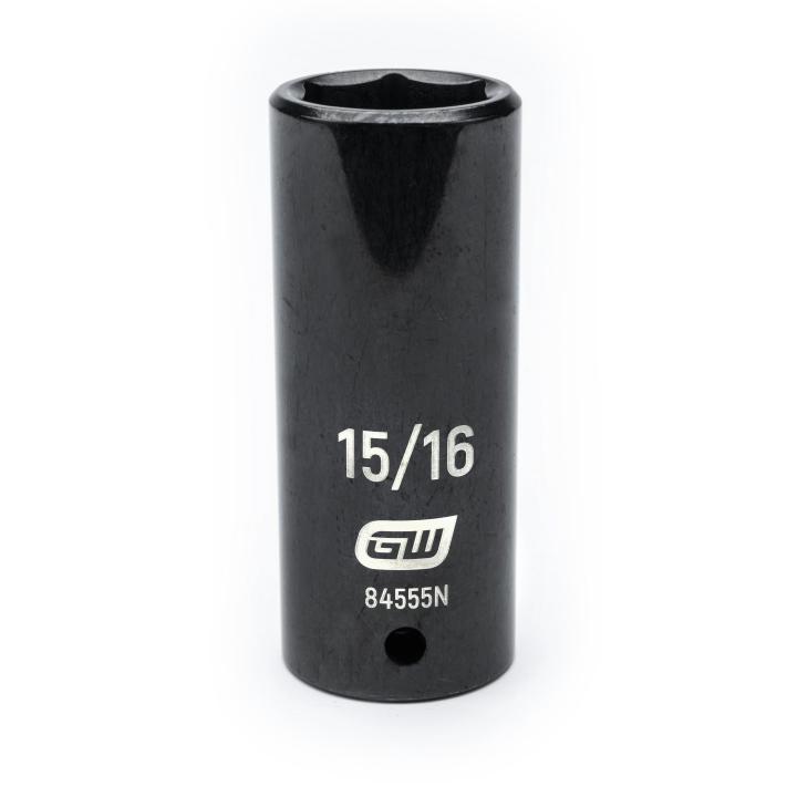 GearWrench 1/2"Drive 15/16" Deep Impact Socket - GWR-84555N | GarageAndFab.com