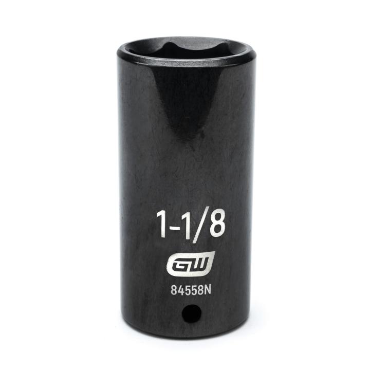 GearWrench 1/2"Drive 1-1/8" Deep Impact Socket - GWR-84558N | GarageAndFab.com