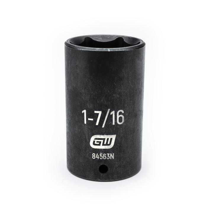 GearWrench 1/2"Drive 1-7/16" Deep Impact Socket - GWR-84563N | GarageAndFab.com