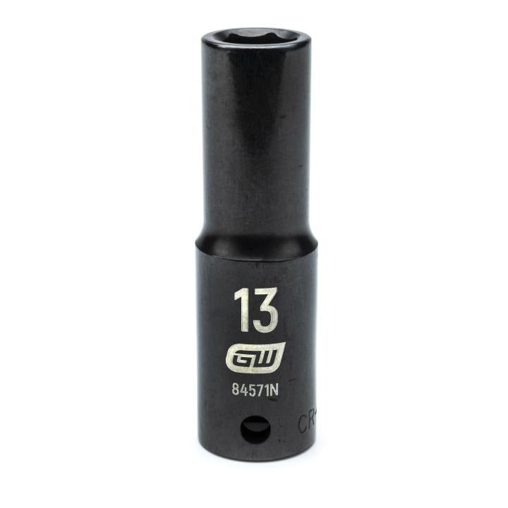 GearWrench 1/2"Drive 13MM Deep Impact Socket - GWR-84571N | GarageAndFab.com