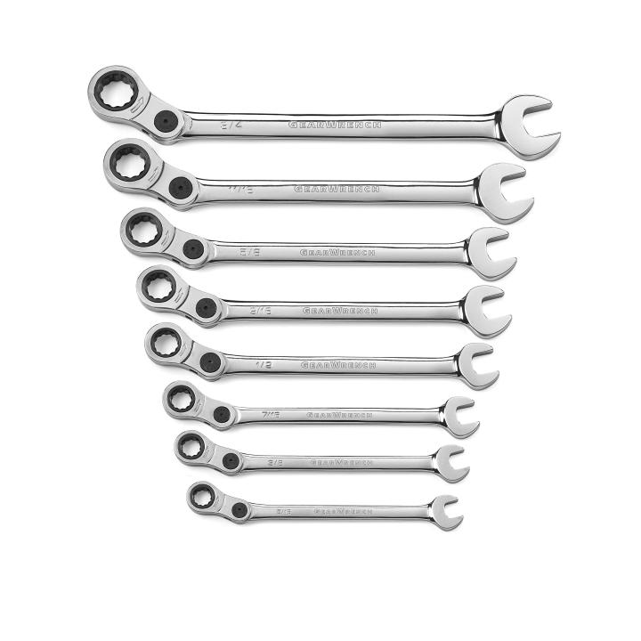 GearWrench Wrench Combination Index Sae 8Pc - GWR-85498 | GarageAndFab.com