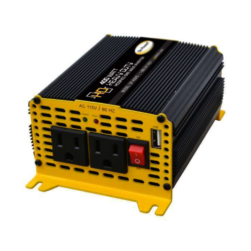 Go Power GP-400HD 400W Heavy Duty Modified Sine Wave Inverter | GarageAndFab.com | Munro Industries