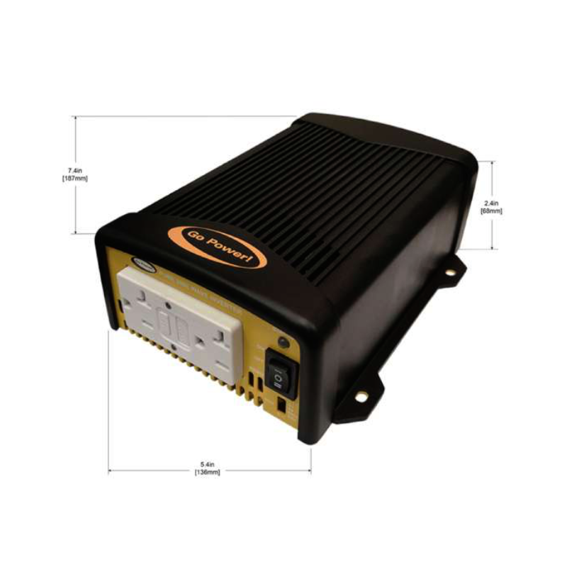 Go Power GP-ISW400 400W Industrial Pure Sine Wave Inverter | GarageAndFab.com | Munro Industries