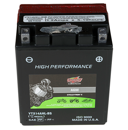 Interstate Battery CYTX14AHL-BS | GarageAndFab.com