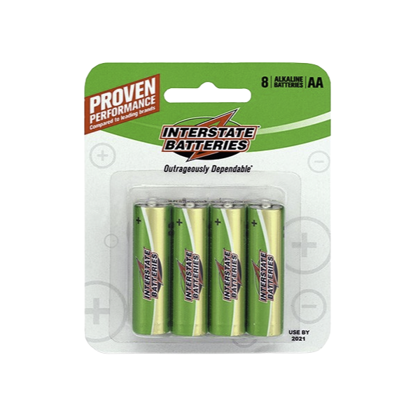 Interstate Battery DRY0003 AA Front | GarageAndFab.com 600x600