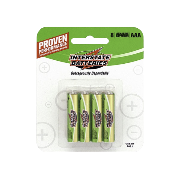 Interstate Battery DRY0004 AAA Front | GarageAndFab.com 600x600