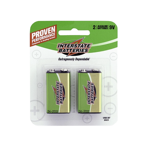 Interstate Battery DRY0195 9V Front | GarageAndFab.com 600x600