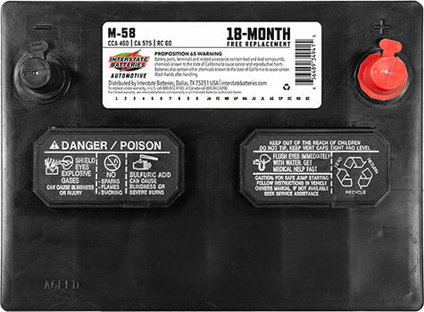 Interstate Battery M-58 | GarageAndFab.com