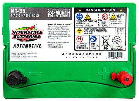 Interstate Battery MT-35 | GarageAndFab.com