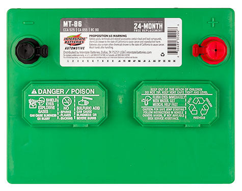 Interstate Battery MT-86 | GarageAndFab.com