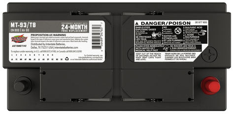 Interstate Battery MT-93/T8 | GarageAndFab.com