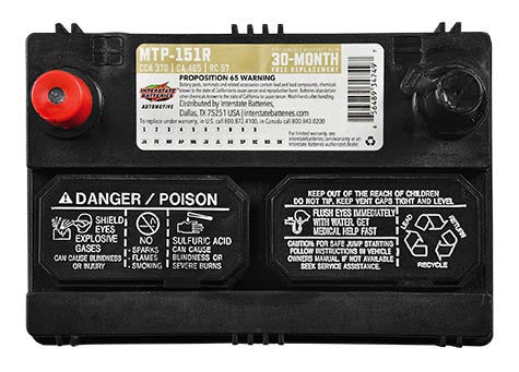 Interstate Battery MTP-151R | GarageAndFab.com