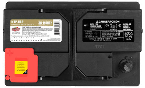 Interstate Battery MTP-H6R | GarageAndFab.com