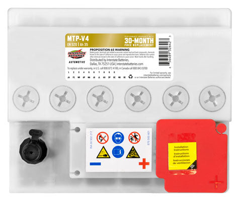 Interstate Battery MTP-V4 | GarageAndFab.com