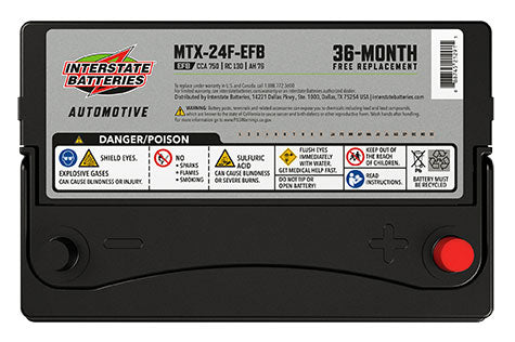 Interstate Battery MTX-24F-EFB | GarageAndFab.com