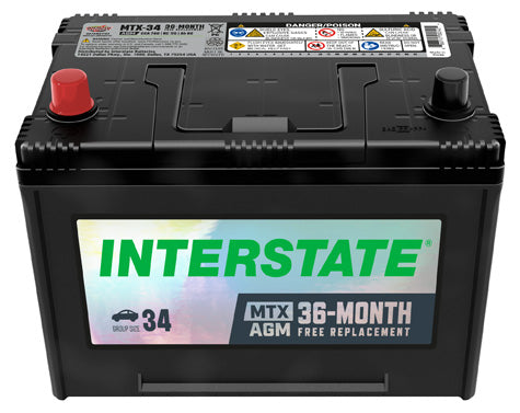 Interstate Battery MTX-34 | GarageAndFab.com