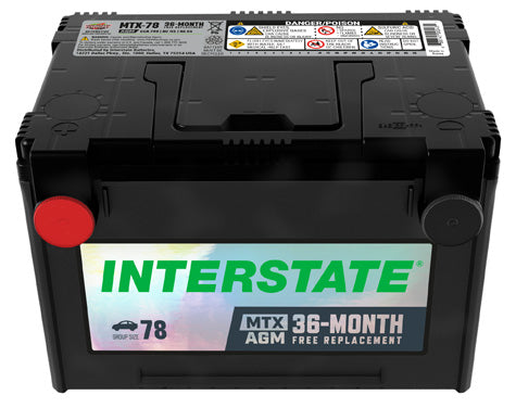Interstate Battery MTX-78 | GarageAndFab.com