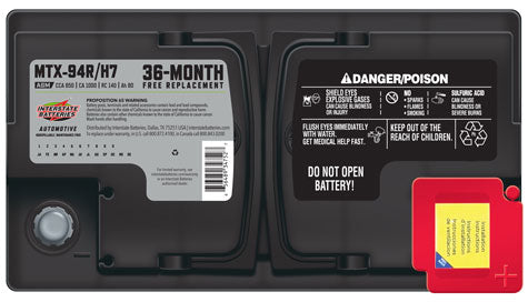 Interstate Battery MTX-94R/H7 | GarageAndFab.com