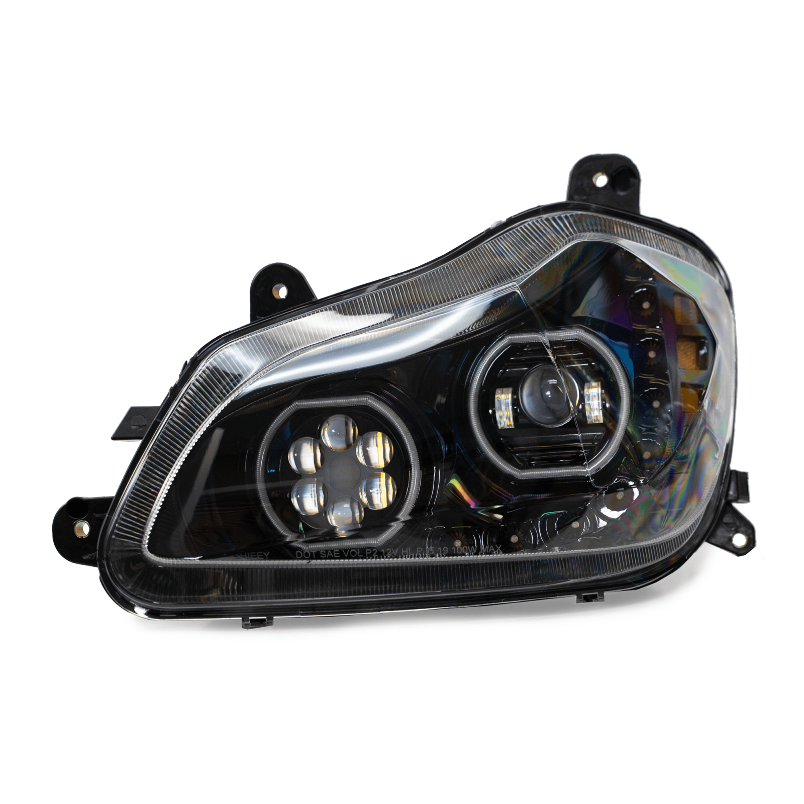 Vivid KENW-T680D Kenworth T680 Projector Led Headlights Driver 2012-2021 | GarageAndFab.com
