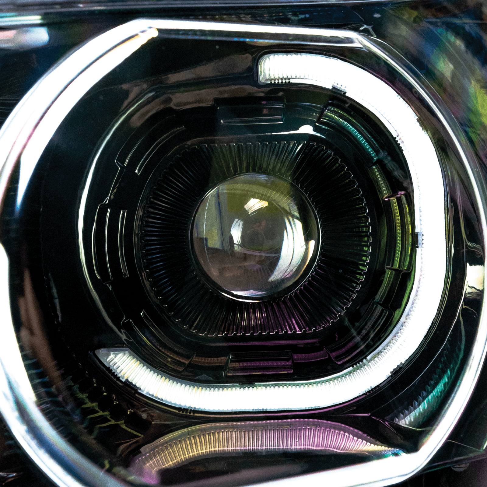 Vivid KENW01 Brilliant Series Kenworth T660 Led Headlight Black Driver 2008-2017 | GarageAndFab.com