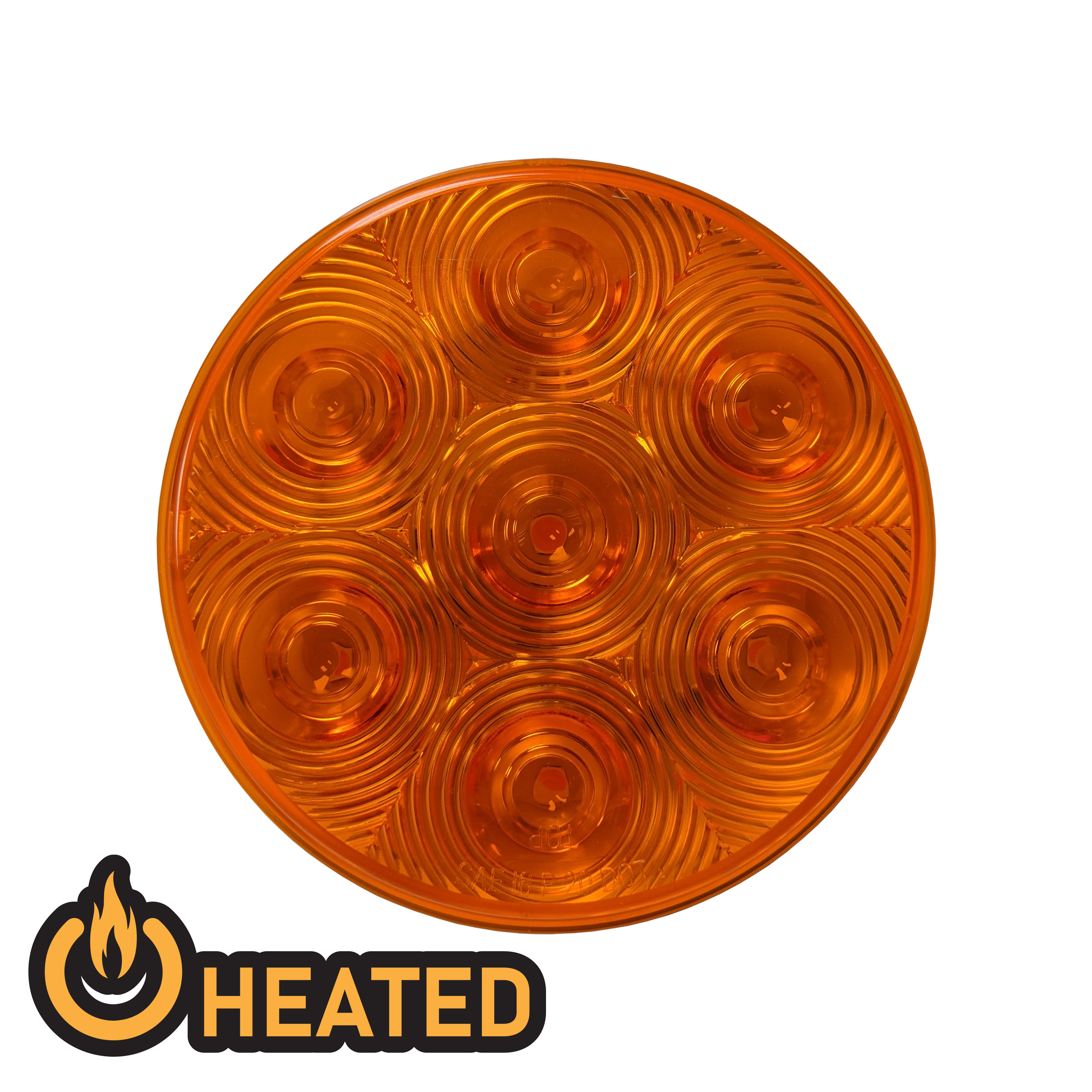 Uni-Bond LED4000H-7A Heated LED 4" Round Signal Lamp - Amber | GarageAndFab.com