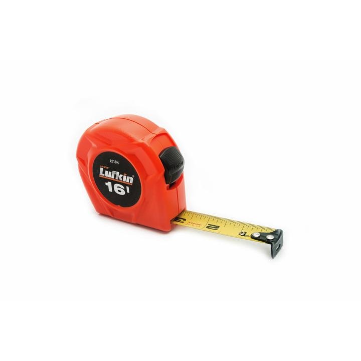 Lufkin Tape,Power,3/4"X16',Hiviz Orange - LUF-L616N | GarageAndFab.com