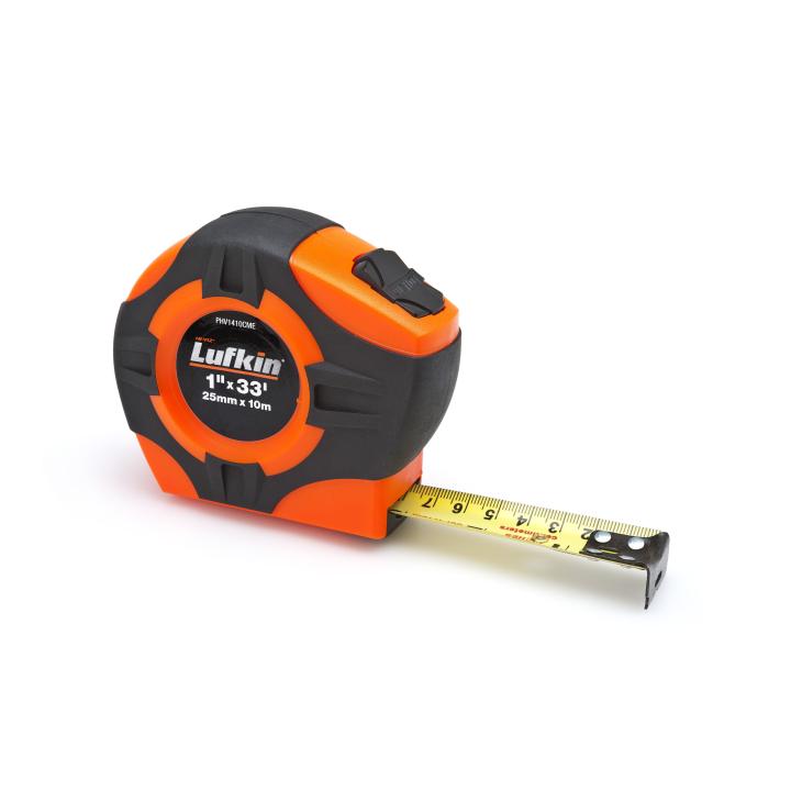 Lufkin Tape,1"X33'(25Mmx10M),Hi-Viz Orange - LUF-PHV1410CMEN | GarageAndFab.com