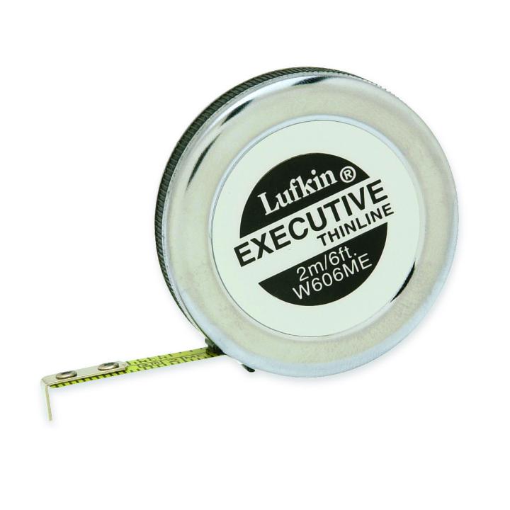Lufkin Tape,Short,Exec,Thinline,1/4"X6' - LUF-W606 | GarageAndFab.com
