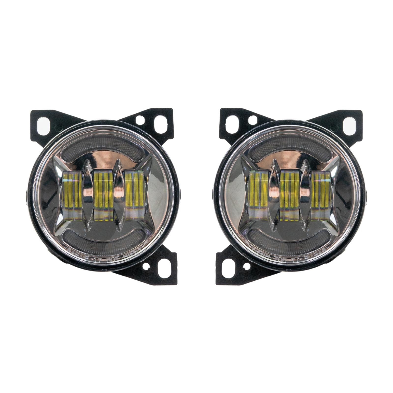 Vivid PBFLRR-C Brilliant Series Peterbilt 579/587 Fog Light Kit Chrome Pair | GarageAndFab.com