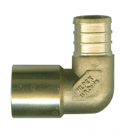 Fairview Pex Elbow 1/2x1/2M.Sweat ;Lead Free Brass Item #: FVF-LF-PEX-139SW-10 | GarageAndFab.com