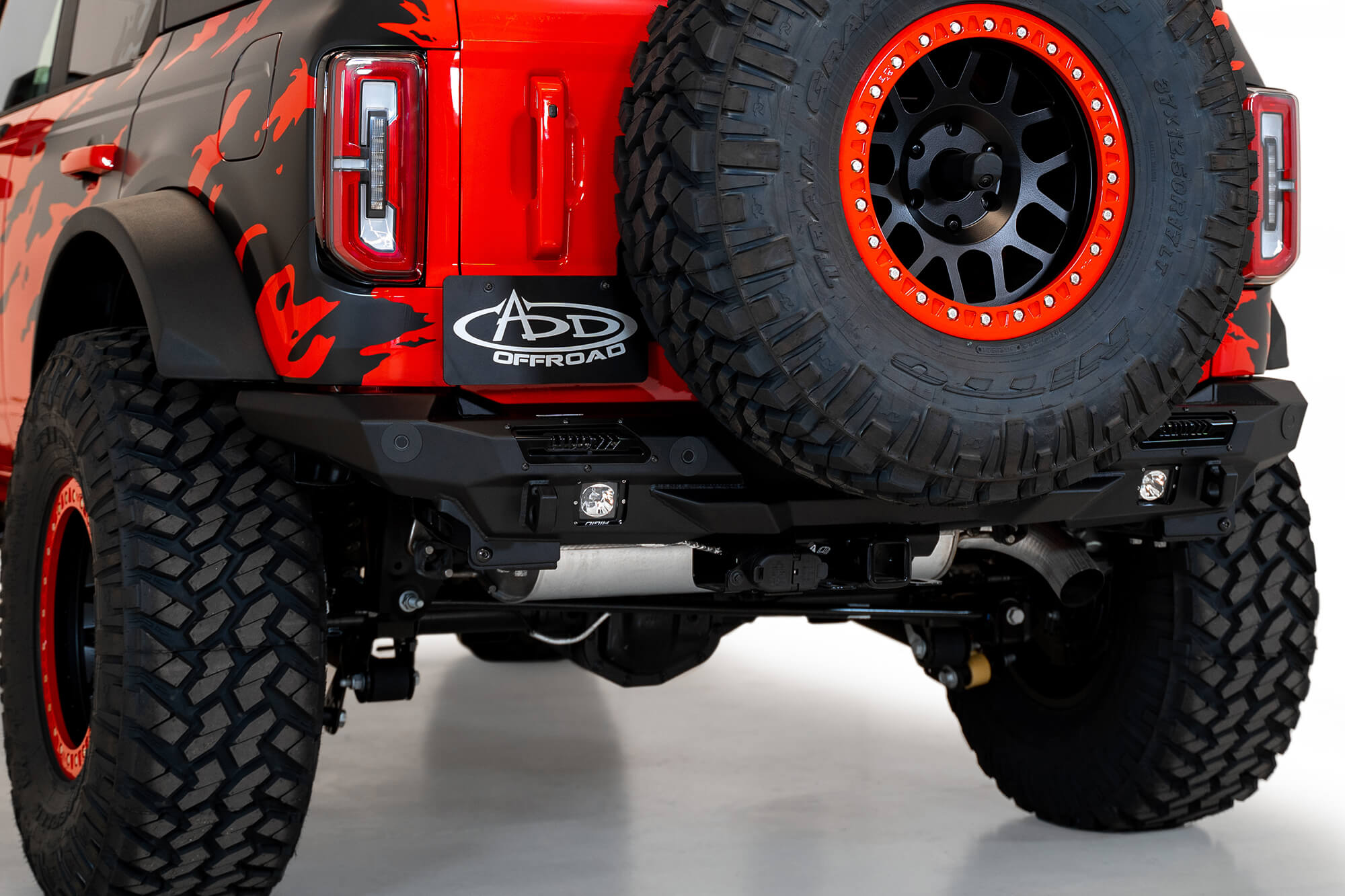 ADD Offroad 2021-2022 Ford Bronco Stealth Fighter Rear Bumper R230081370103 | GarageAndFab.com