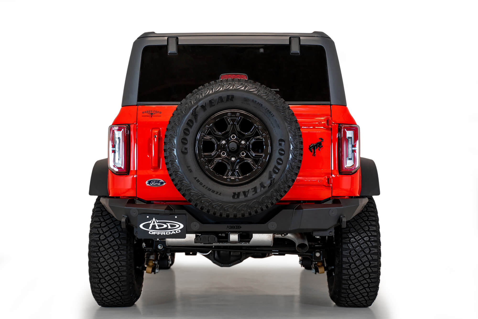 ADD Offroad 2021-2022 Ford Bronco Rock Fighter Rear Bumper R23012Na01Na | GarageAndFab.com