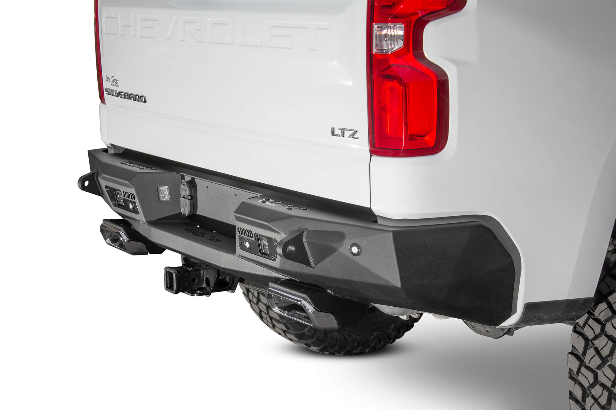 ADD Offroad 2019-2021 Chevy/Gmc 1500 Stealth Fighter Rear Bumper W/ Exhaust Tips R441051280103 | GarageAndFab.com