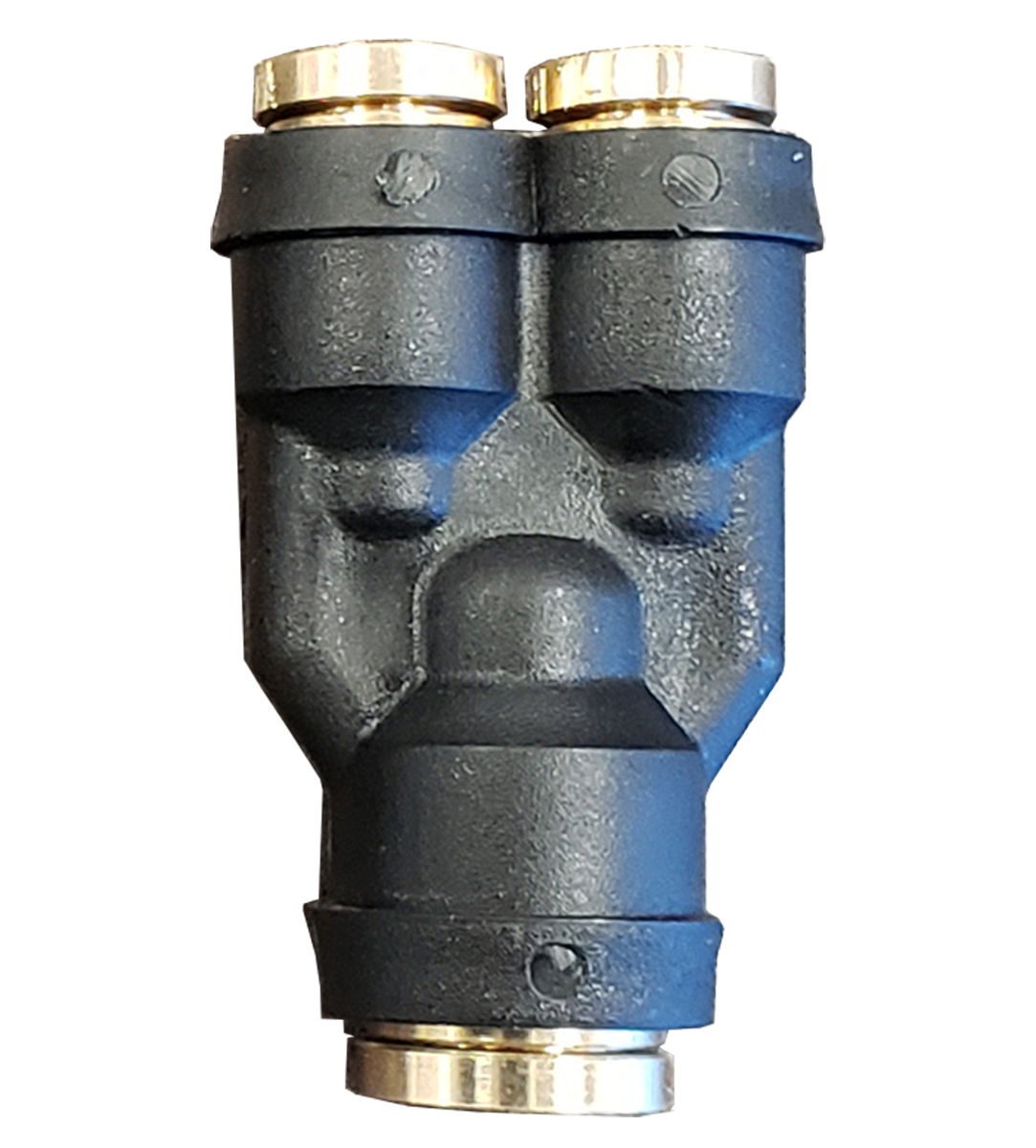 Fairview Composite DOT PTC Y Union; 1/4x1/4x1/4 Item #: FVF-CPC1464Y-4 | GarageAndFab.com