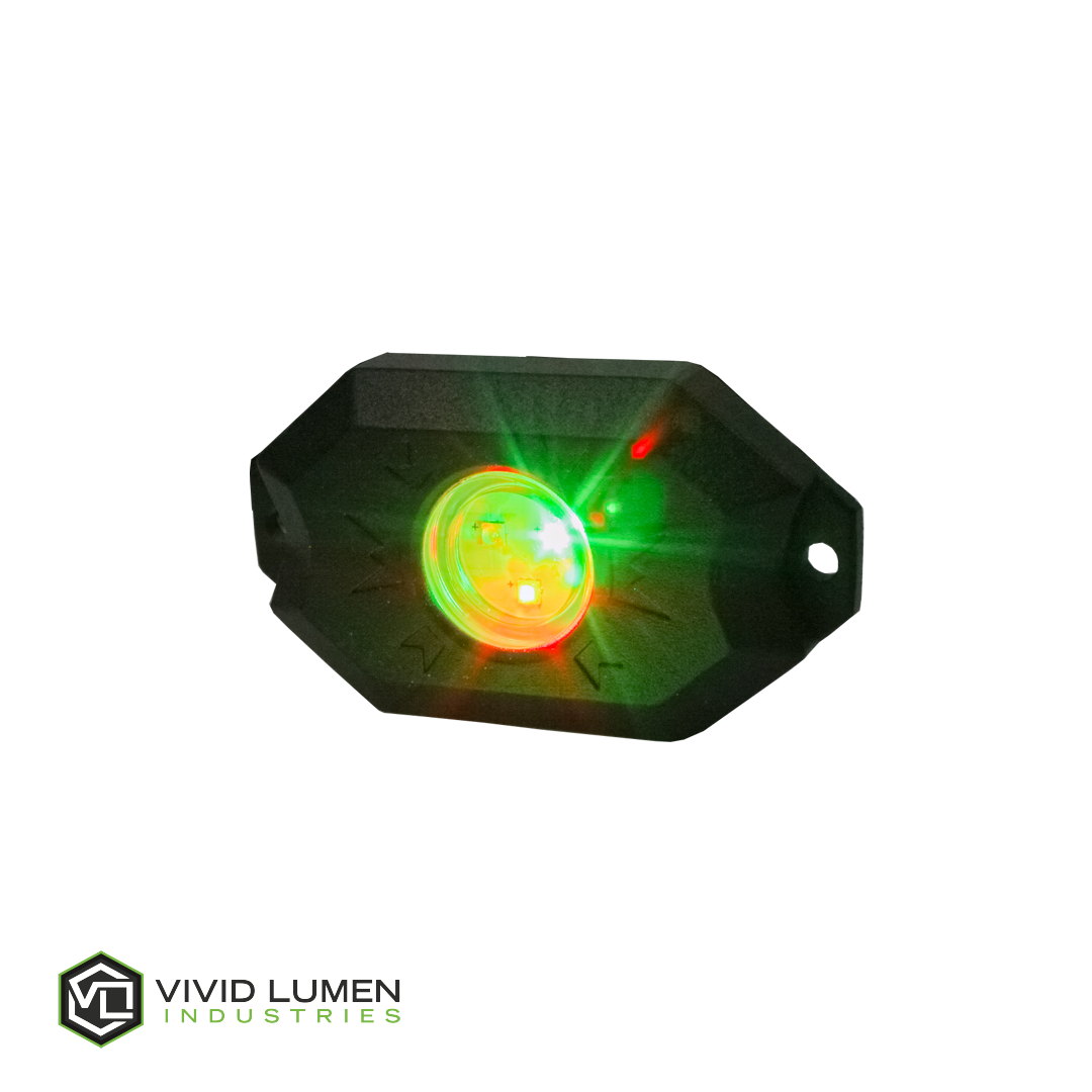 Vivid RGBRL RGB Rock Light Kit 4Pc Wireless Bluetooth | GarageAndFab.com