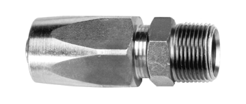 Fairview 100R2 Reusable Hose End;3/8x3/8 MPT Item #: FVF-SRT225-6C | GarageAndFab.com