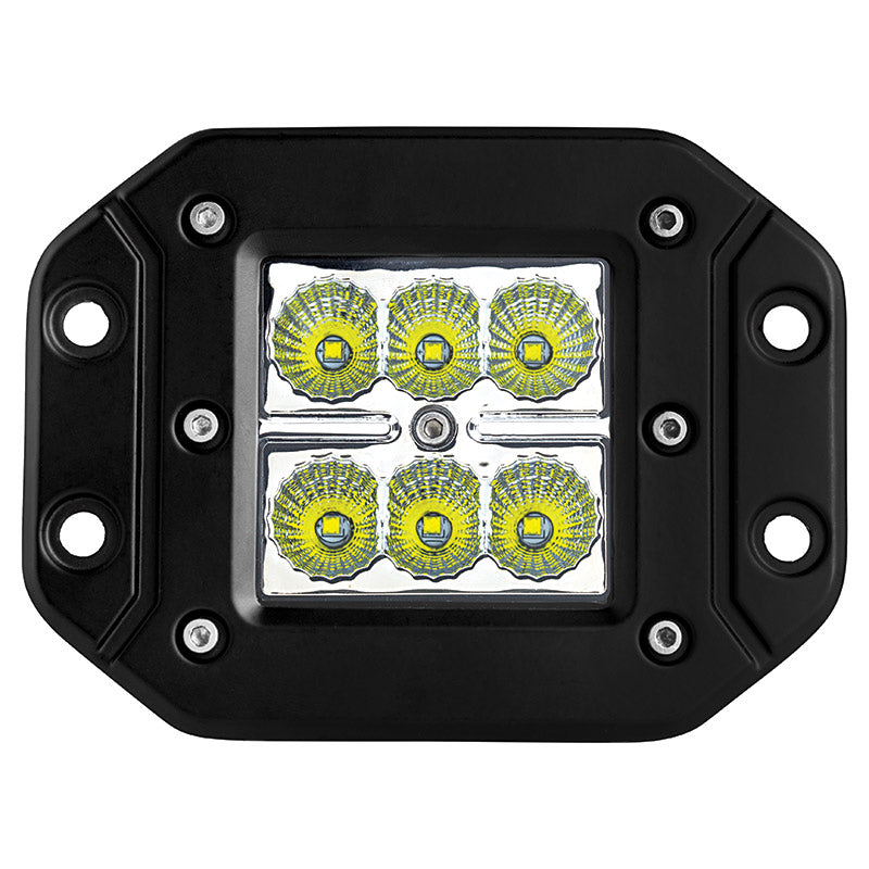 Vivid VLED-WL-03 Industrial Series Led Work Light 3 Inch Flush Square Spot | GarageAndFab.com