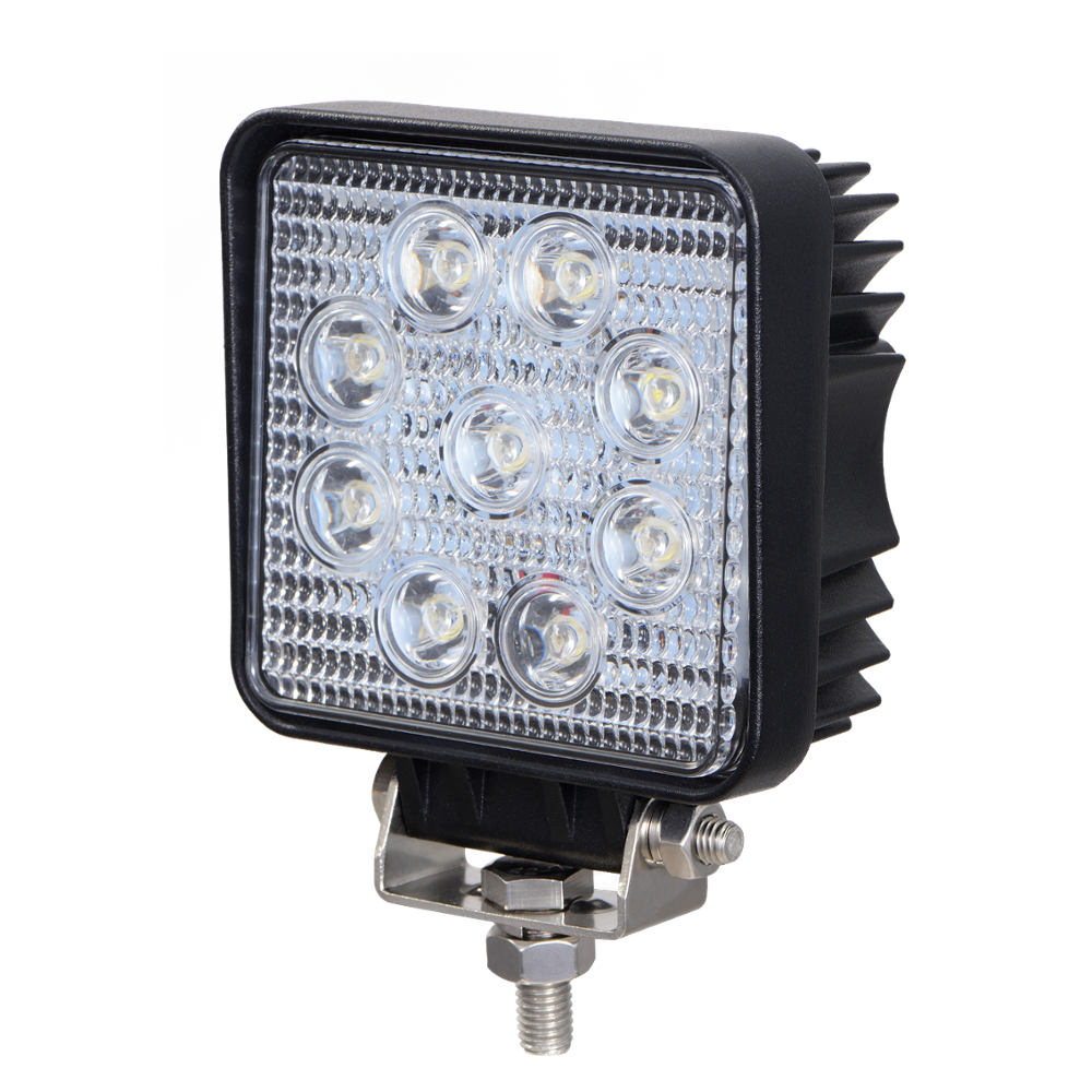 Vivid VLED-WL-20 Industrial Series Led Work Light 4 Inch Square Flood 27 Watt | GarageAndFab.com