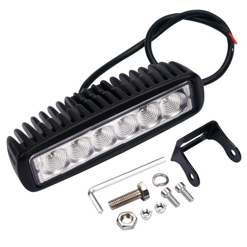 Vivid VLED-WL-25 Industrial Series Led Work Light 6 Inch Low Profile Rectangle Combo | GarageAndFab.com
