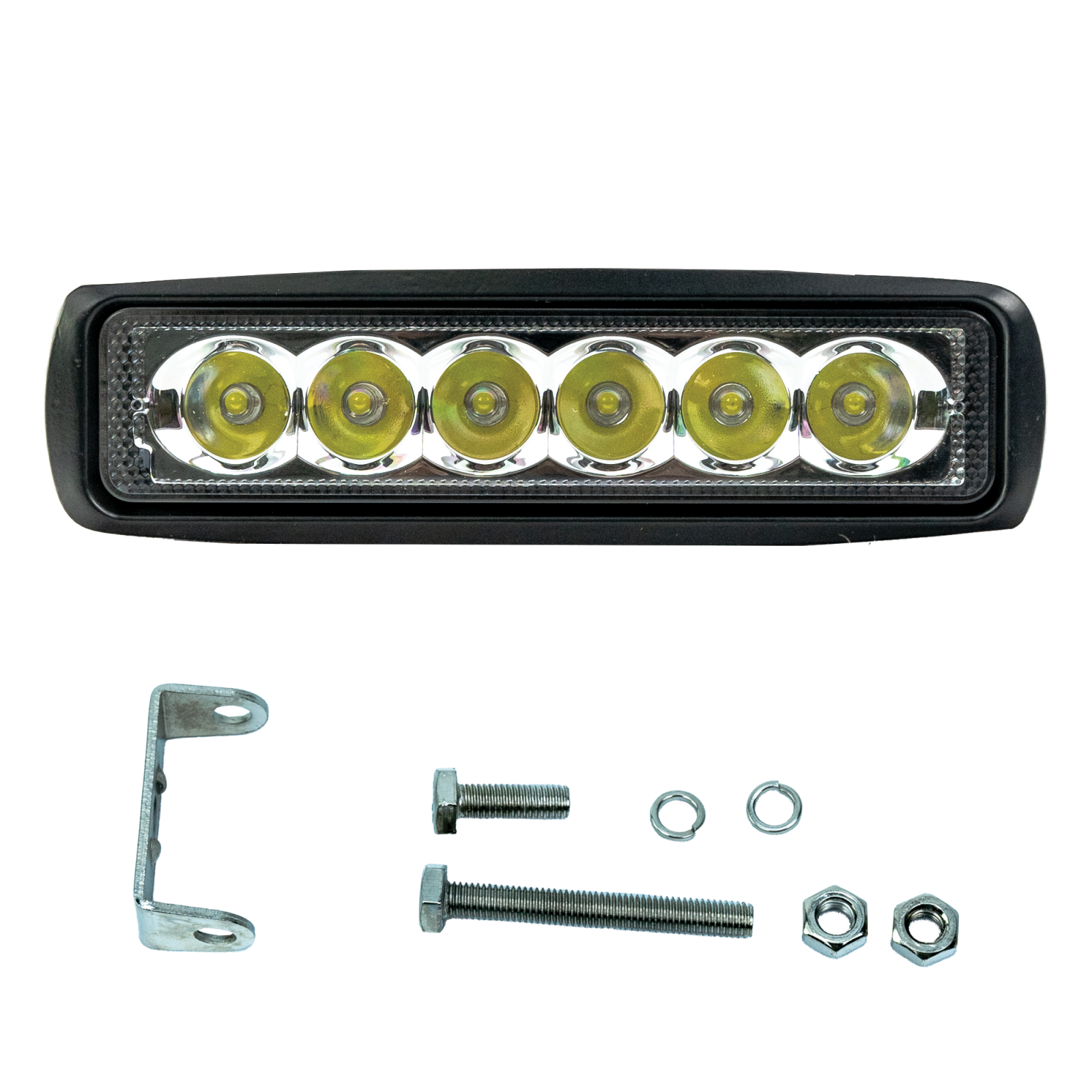 Vivid VLED-WL-25 Industrial Series Led Work Light 6 Inch Low Profile Rectangle Combo | GarageAndFab.com