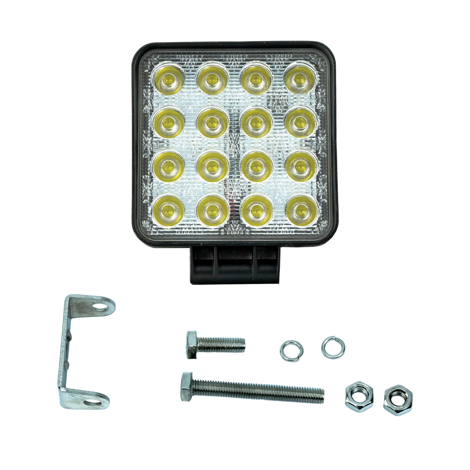 Vivid VLED-WL-27 Industrial Series Led Work Light 4 Inch Square Flood 48 Watt | GarageAndFab.com